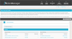 Desktop Screenshot of forum.notenmanager.net